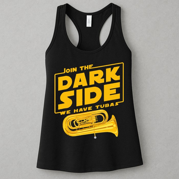 Join The Dark Side Tuba Player Womens Tank Top