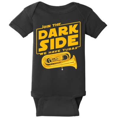 Join The Dark Side Tuba Player Baby Bodysuit