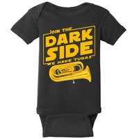 Join The Dark Side Tuba Player Baby Bodysuit