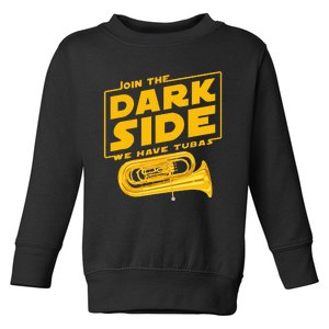 Join The Dark Side Tuba Player Toddler Sweatshirt