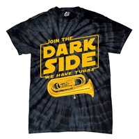 Join The Dark Side Tuba Player Tie-Dye T-Shirt