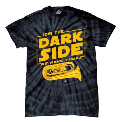 Join The Dark Side Tuba Player Tie-Dye T-Shirt