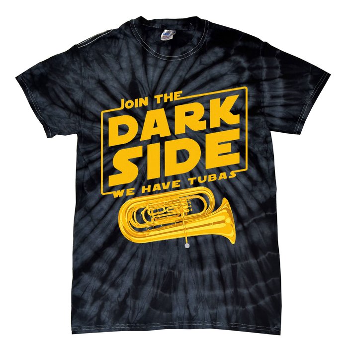 Join The Dark Side Tuba Player Tie-Dye T-Shirt