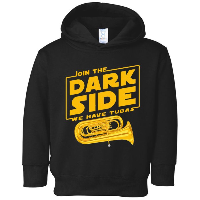 Join The Dark Side Tuba Player Toddler Hoodie