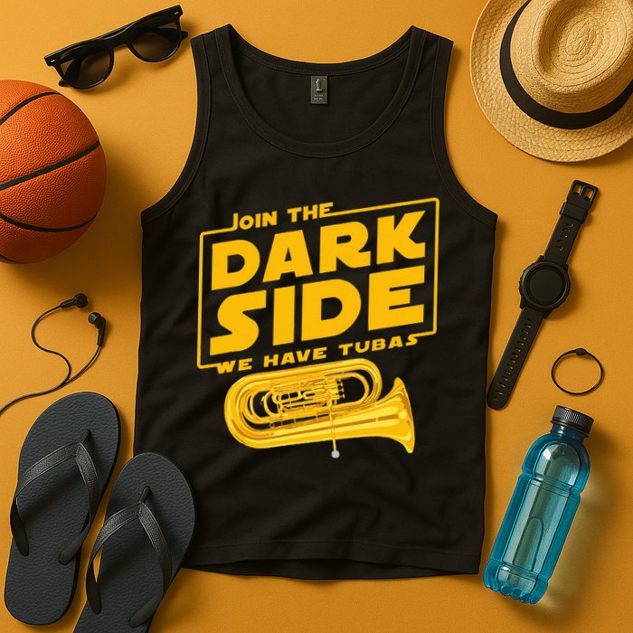 Join The Dark Side Tuba Player Tank Top