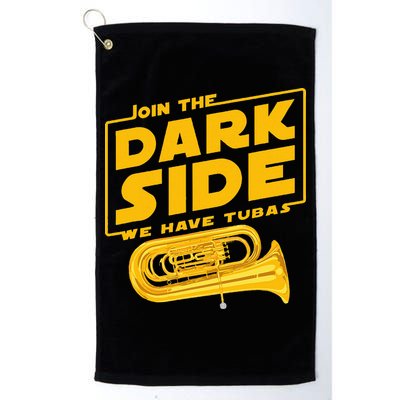 Join The Dark Side Tuba Player Golf Towel