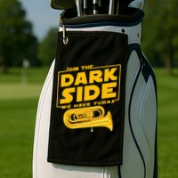 Join The Dark Side Tuba Player Golf Towel