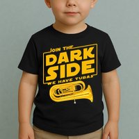 Join The Dark Side Tuba Player Toddler T-Shirt