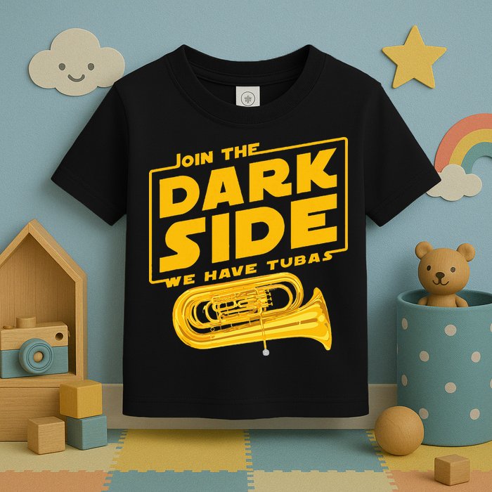 Join The Dark Side Tuba Player Toddler T-Shirt
