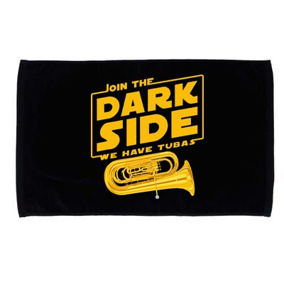 Join The Dark Side Tuba Player Microfiber Hand Towel