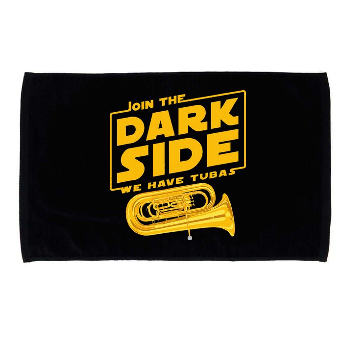 Join The Dark Side Tuba Player Microfiber Hand Towel