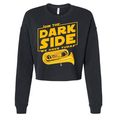 Join The Dark Side Tuba Player Cropped Pullover Crew