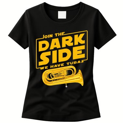 Join The Dark Side Tuba Player Womens T-Shirt