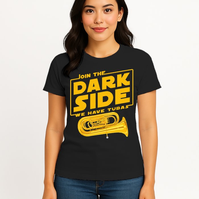 Join The Dark Side Tuba Player Womens T-Shirt
