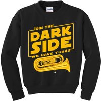 Join The Dark Side Tuba Player Kids Sweatshirt