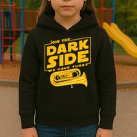 Join The Dark Side Tuba Player Kids Hoodie