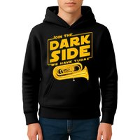 Join The Dark Side Tuba Player Kids Hoodie