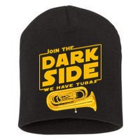 Join The Dark Side Tuba Player Short Acrylic Beanie