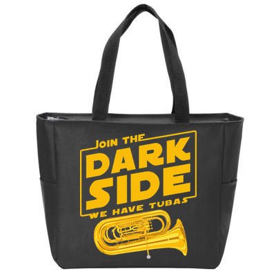 Join The Dark Side Tuba Player Zip Tote Bag