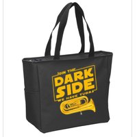 Join The Dark Side Tuba Player Zip Tote Bag