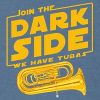 Join The Dark Side Tuba Player Garment-Dyed Sweatshirt
