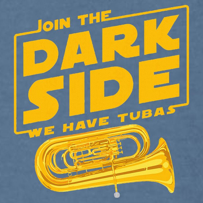 Join The Dark Side Tuba Player Garment-Dyed Sweatshirt