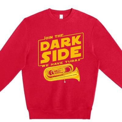 Join The Dark Side Tuba Player Premium Crewneck Sweatshirt