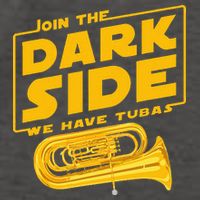 Join The Dark Side Tuba Player Vector Backpack