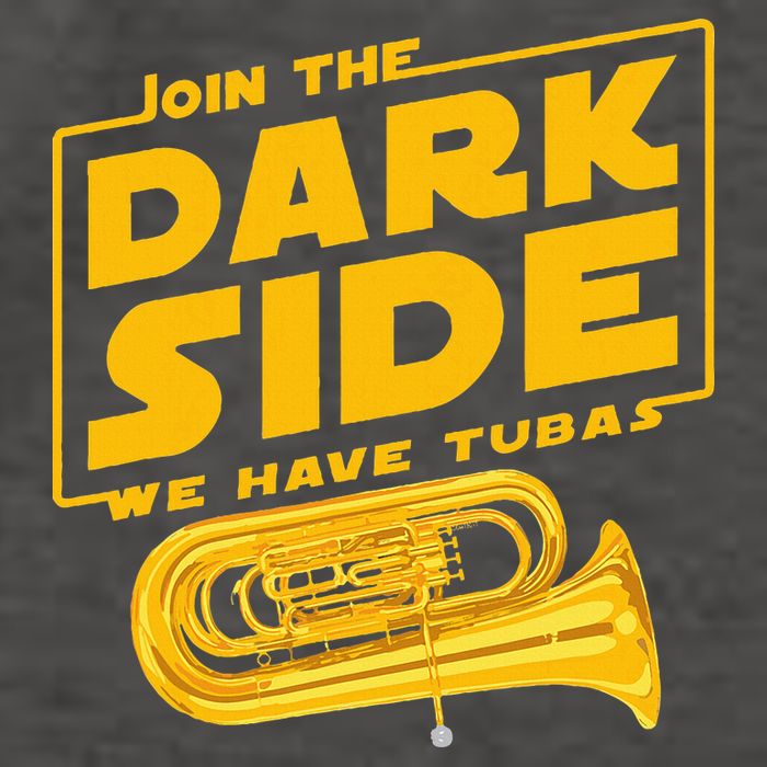 Join The Dark Side Tuba Player Vector Backpack