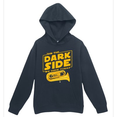 Join The Dark Side Tuba Player Urban Pullover Hoodie