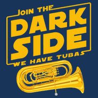 Join The Dark Side Tuba Player Infant Baby Jersey Bodysuit