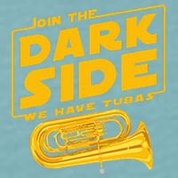 Join The Dark Side Tuba Player Sueded Cloud Jersey T-Shirt