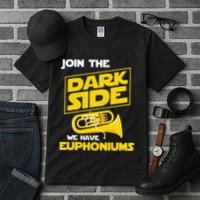 Join The Dark Side We Have Euphoniums Euphoniumist Brass Tall T-Shirt