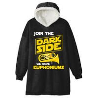 Join The Dark Side We Have Euphoniums Euphoniumist Brass Hooded Wearable Blanket
