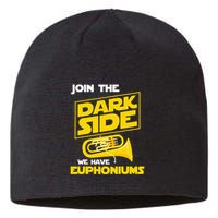 Join The Dark Side We Have Euphoniums Euphoniumist Brass Sustainable Beanie
