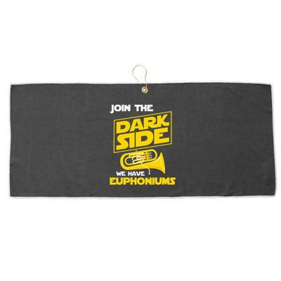 Join The Dark Side We Have Euphoniums Euphoniumist Brass Large Microfiber Waffle Golf Towel