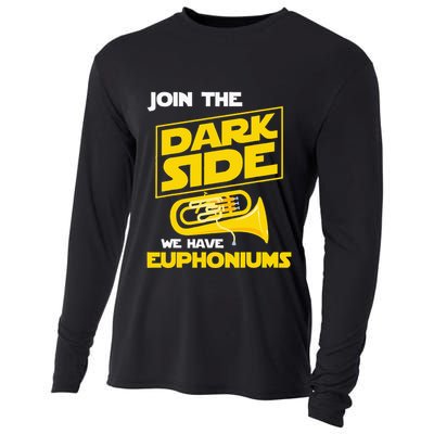 Join The Dark Side We Have Euphoniums Euphoniumist Brass Cooling Performance Long Sleeve Crew