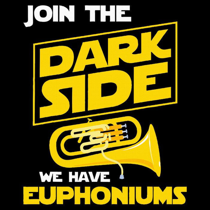 Join The Dark Side We Have Euphoniums Euphoniumist Brass Baby Bodysuit