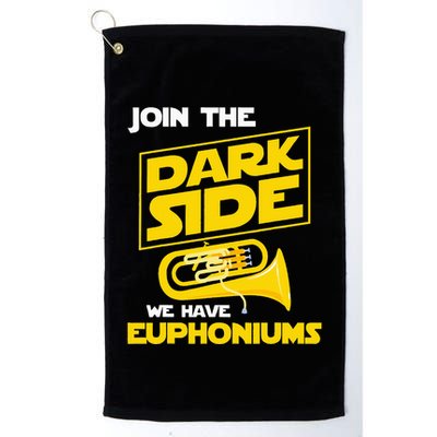 Join The Dark Side We Have Euphoniums Euphoniumist Brass Golf Towel