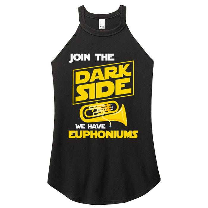 Join The Dark Side We Have Euphoniums Euphoniumist Brass Women's Perfect Tri Rocker Tank