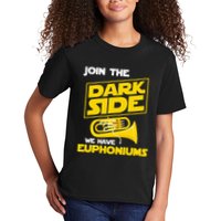 Join The Dark Side We Have Euphoniums Euphoniumist Brass Kids T-Shirt