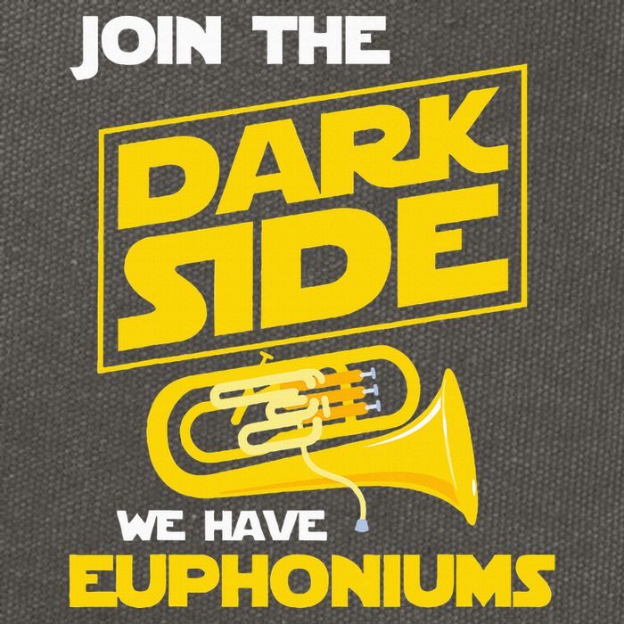 Join The Dark Side We Have Euphoniums Euphoniumist Brass Cotton Canvas Backpack