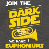Join The Dark Side We Have Euphoniums Euphoniumist Brass Vector Backpack