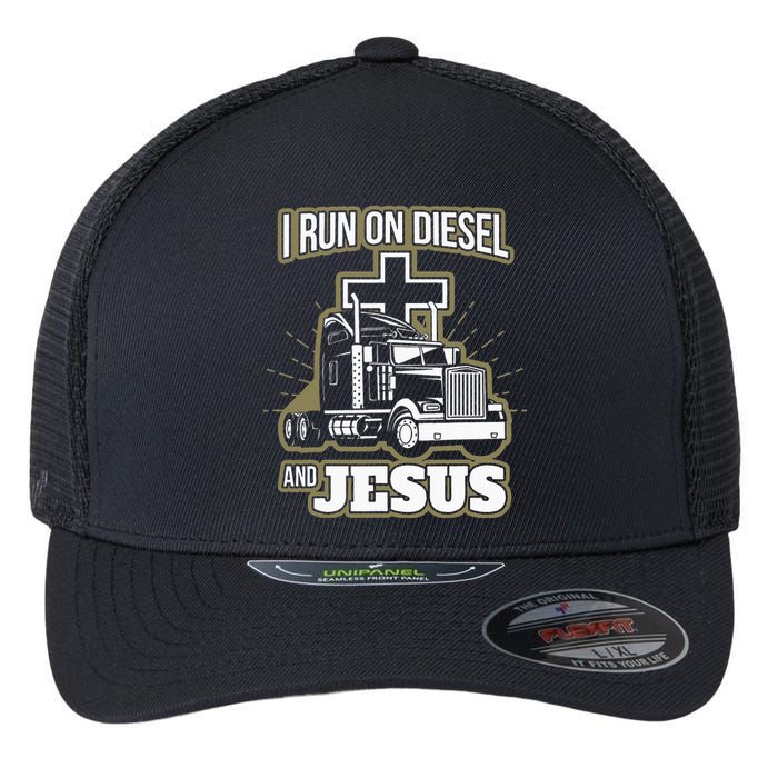 Jesus Truck Driver Christian Trucker Flexfit Unipanel Trucker Cap