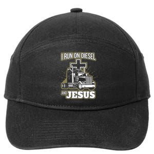 Jesus Truck Driver Christian Trucker 7-Panel Snapback Hat