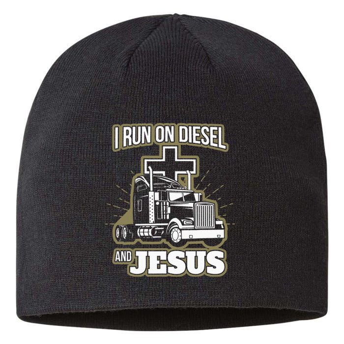 Jesus Truck Driver Christian Trucker Sustainable Beanie