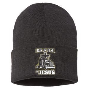 Jesus Truck Driver Christian Trucker Sustainable Knit Beanie