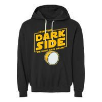 Join The Dark Side Bass Drum Player Garment-Dyed Fleece Hoodie