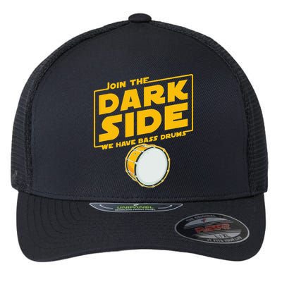 Join The Dark Side Bass Drum Player Flexfit Unipanel Trucker Cap