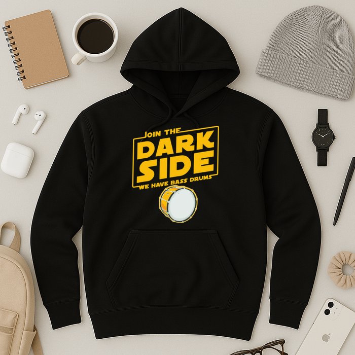Join The Dark Side Bass Drum Player Hoodie